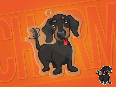 My little charm design charms competition dachshund design dog drawing dribbble illustration stickermule vector