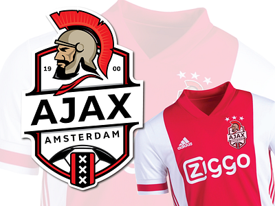 Ajax emblem 2021 amsterdam design football club football logo icon illustration logo soccer logo vector