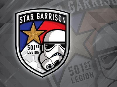 Star Garrison Emblem v2 contest design emblem icon illustration logo lone star star star wars starwars symbol texas vector