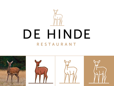 De Hinde animal art branding deer design graphic design hinde icon illustration logo typography vector