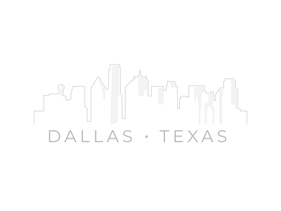 Dallas Skyline dallas design graphic design illustration line drawing skyline texas vector