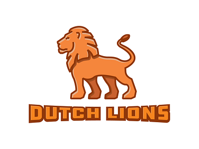 Dutch Lions design dutch dutch lions fifa football graphic design icon illustration lion logo orange soccer vector worldcup