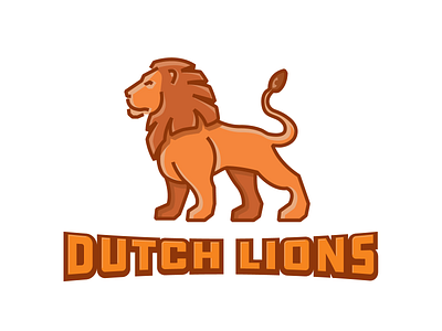 Dutch Lions v2 design dutch holland icon illustration lion logo netherlands orange vector