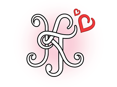 KT Wedding monogram