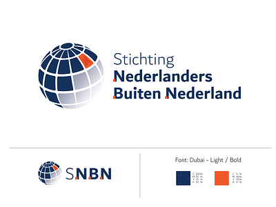 S.N.B.N logo competition dutch government globe logo orange