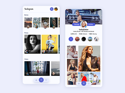 Instagram redesign app flat gallery instagram