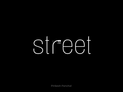 Street wordmark design graphic design logo logo design minimal minimal design street street light wordmark