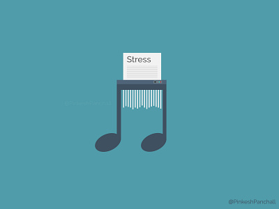 Music Stress Reliever illustration minimal design music art stress
