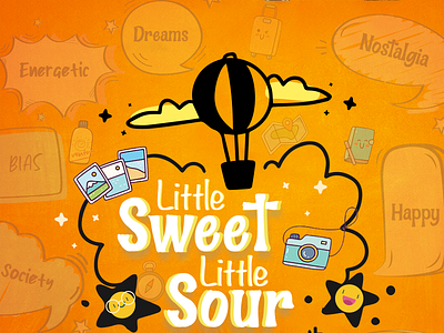 Little Sweet Little Sour branding design illustration podcast ui