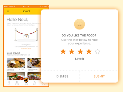 Salud Rating app deals mobile restaurant