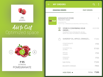 Online Grocery App Heritage Fresh add app cart grocery mobile online optimised orders price