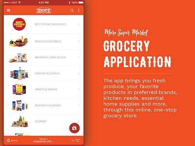 Online Grocery App - More Super Market app categories grocery market more online super