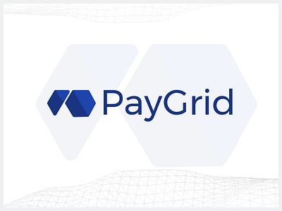 PayGrid Logo application hexagon logo mobile payments