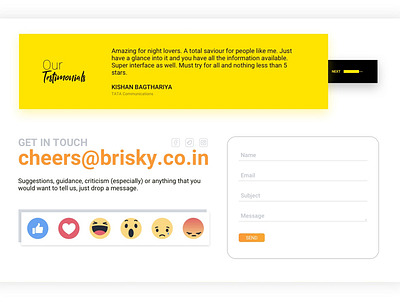 Brisky Web Testimonials