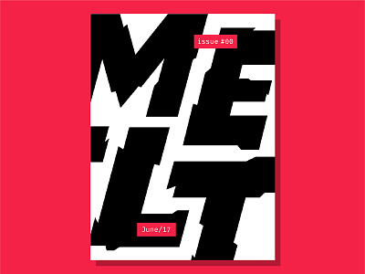 Melt Magazine Cover - Broken broken calligraphy capitals cover design editorial graphic lettering type type design typography visual