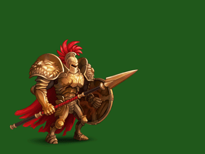 Gladiator. Spine 2D Animation. Kick. 2d armor character fantasy game gladiator kick knight personage spine warrior
