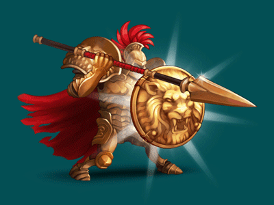 Gladiator. Spine 2D Animation. Block. 2d armor block character fantasy game gladiator knight personage spine warrior