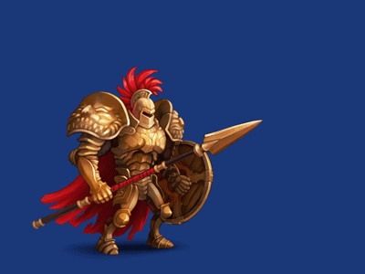 Gladiator. Spine 2D Animation. Shot. 2d armor character fantasy game gladiator knight personage shot spine warrior