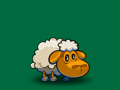 Happy sheep! Spine 2D 2d animation cartoon character crazy dance fantasy happy lamb personage sheep spine