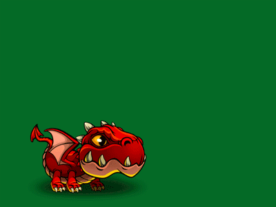 Fire Dragon. Spine 2D.