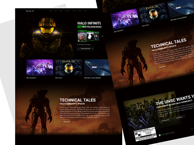 Halo Site Redesign (Concept) application design branding design illustration ui ux website