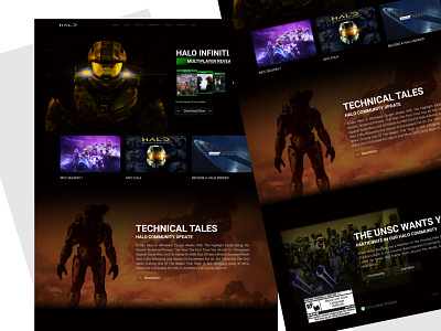 Halo Site Redesign (Concept)