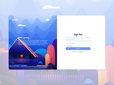 7 days login page concept branding form illustration typography ui ux web website