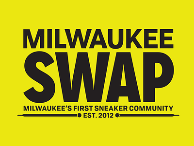 Milwaukee Swap branding identity logo sneaker