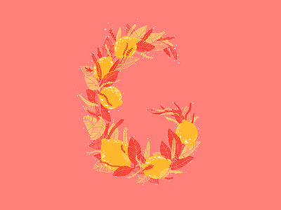 36 Days Of Type - G 36 days of type alphabet fruit guava illustration lettering plants tropical tropical fruit type typography