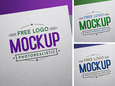 Free Debossed Color Logo Mockup PSD free mockup freebie logo mockup logo mockup psd mockup free mockup psd psd