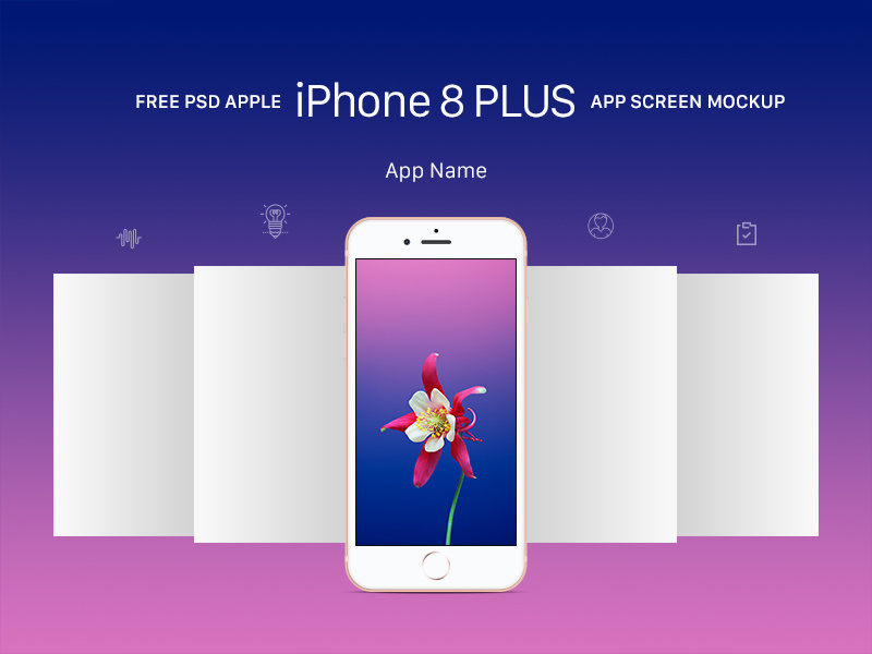 Free Apple iPhone 8 Plus App Screen Mockup PSD by Good ...