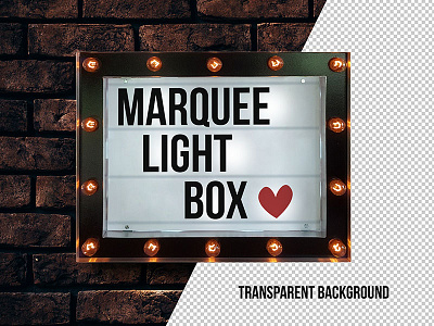 Free Marquee Cinema Light Box Typography / Poster Mockup PSD free mockup marquee box mockup psd poster mockup psd typography mockup