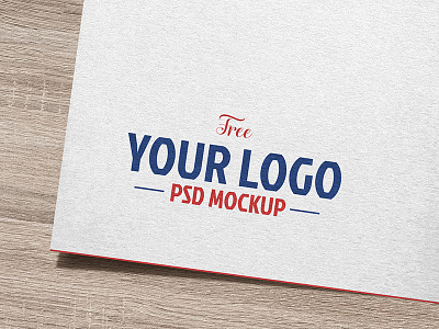 Free Natural White Paper Logo / Logotype Mockup PSD