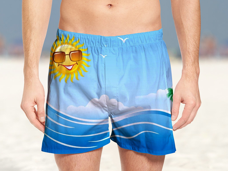 Beach 2025 shorts mockup