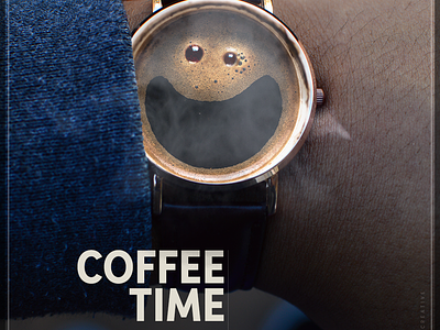 Coffee Time coffee design happy happy face watch