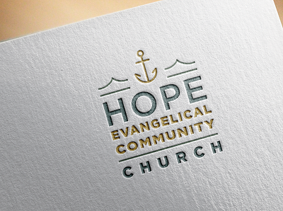 Hope Church Logo anchor church logo design hope logo