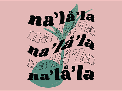 Na'lå'la branding chamoru coconut design digital painting illustration type