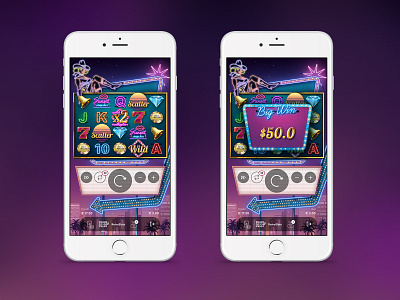 Vegas slot game design game illustration interface slot vegas