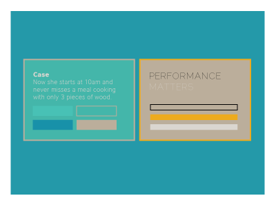 Performance Matters cool earthy layout performance