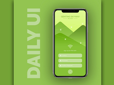 Daily UI Challenge- #001 application daily ui design interface sign up ui web