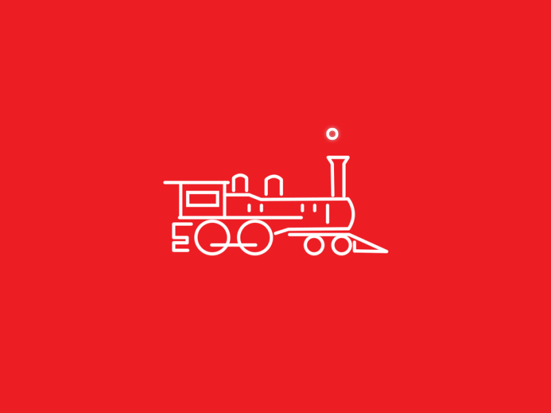 Train-Engine! indian railways railways design graphic line minimal engine animation gif train