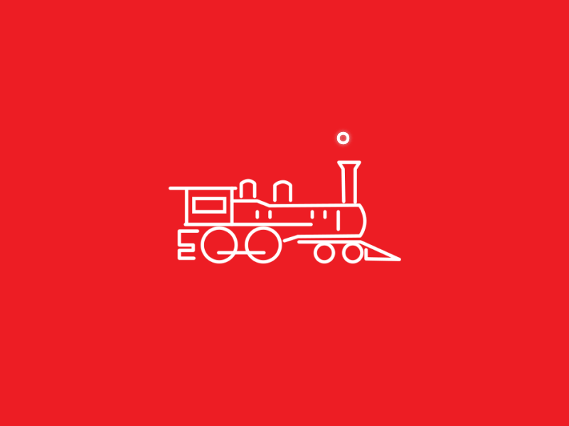 Train-Engine! Choo Choo animation design engine gif graphic indian railways line minimal railways train