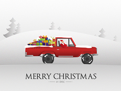 Merry Christmas car christmas design gifts graphic holidays merry santa snow