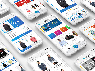 Shopclues - Mobile App Redesign app design e commerce ecommerce interface mobile online shopclues shopping ui uiux