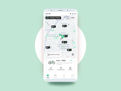Social Cycle - Dockless Bicycle Sharing App