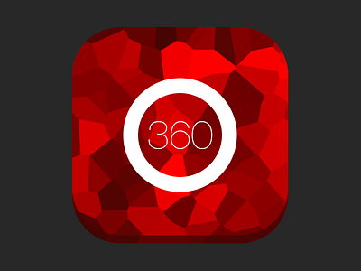 App Icon app apple fragmented icon ios 7 iphone iphone 5c iphone 5s minimal pixelized red simple