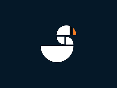 Swan Logo branding geometric grid logo simple swan