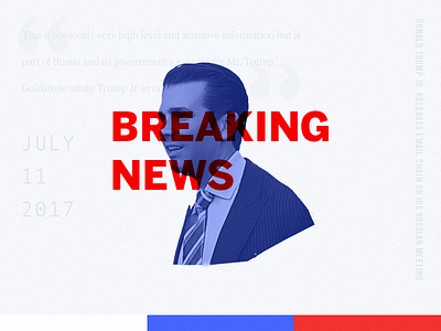 DJT breaking news exploration graphic design ijr news trump