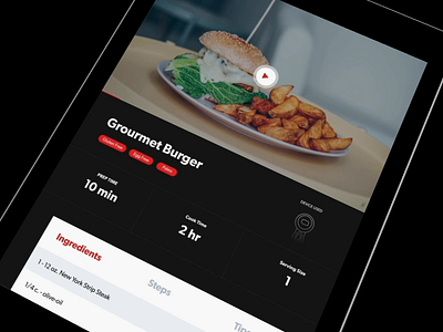 Chef App app apple chef cooking food ipad ui ux