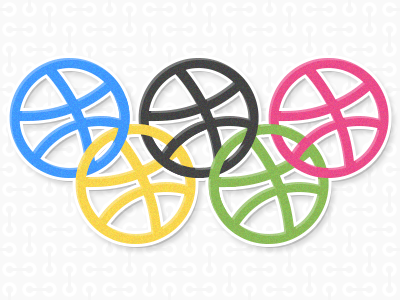 Dribbble + Olympics dribbble dribbble logo first shot free psd freebie london olympics team dribbble